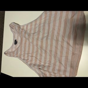 Light Pink and White Crop Top